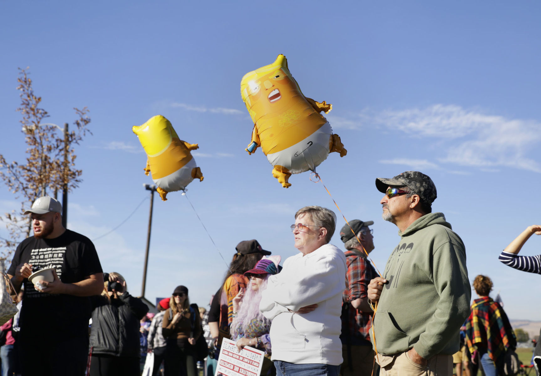 Trump balloons
